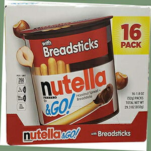 keƃS[XvbhAubhXeBbNtA1.8IXi16pbNj Nutella and Go Spread With Breadsticks, 1.8 Ounce (Pack of 16)