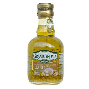 Grand'aroma K[bN GNXg o[W I[u ICA8.5 IX {g (3 pbN) Grand'aroma Garlic Extra Virgin Olive Oil, 8.5-Ounce Bottles (Pack of 3)