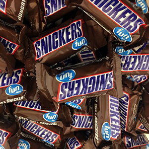 XjbJ[Y t@TCY `R[g L LfB[ o[ATCY oNpbN (2 |hpbN) Sweetsome Snickers Fun Size Chocolate Caramel Candy Bars, Treat Size Bulk Pack (Pack of 2 Poun