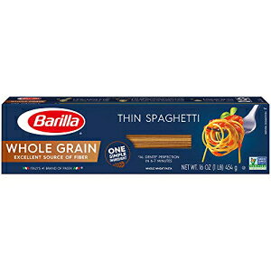 Barilla SpX^AׂXpQbeBA13.25 IXA(4 pbN) Barilla Whole Grain Pasta, Thin Spaghetti, 13.25oz,(Pack of 4)