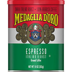 Medaglia D'Oro C^A [Xg GXvb\ X^C OEh R[q[A10 IX Medaglia D'Oro Italian Roast Espresso Style Ground Coffee, 10 Ounces