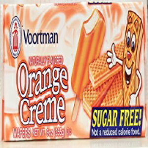 Voortman シュガーフリー オレンジ クリーム ウエハース クッキー 9 オンス (6 個パック) Voortman Sugar Free Orange Creme Wafers Cookies 9 Oz (Pack of 6)