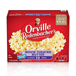 I[BE[fobn[̉fكo^[dqW|bvR[A3.29IXNVbNobOA12A6pbN Orville Redenbacher's Movie Theater Butter Microwave Popcorn, 3.29 Ounce Classic Bag, 12-