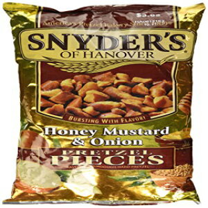 Snyder's of HanoverAnj[}X^[hIjIvbcFs[XA12IXobOi3pbNj Snyder's of Hanover, Honey Mustard & Onion Pretzel Pieces, 12oz Bag (Pack of 3)