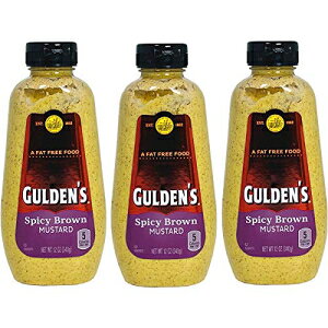 GuldensAXpCV[uE}X^[hA12IX{gi3{pbNj Guldens, Spicy Brown Mustard, 12oz Bottle (Pack of 3)