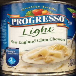 �v���O���b�\ �X�[�v �j���[�C���O�����h �N�����`���E�_�[ ���C�g 18.5�I���X (5��) Progresso Soup NEW ENGLAND CLAM CHOWDER Light 18.5oz (5 Cans)