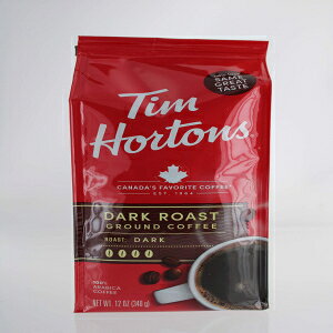 Tim Hortons Tim Horton's 100% Arabica Dark Roast, Ground Coffee, 12 Ounce