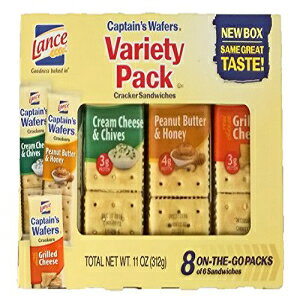 ランス キャプテンズ ウエハース クラッカー サンドイッチ バラエティ パック - 8 CT Lance Lance Lance Lance Lance Captain's Wafers Cracker Sandwiches Variety Pack - 8 CT