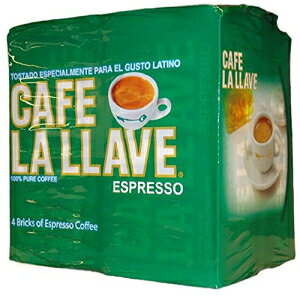 Cafe La Llave GXvb\Aה҂A100% sAR[q[A_[N[XgAb`ō荂A4 10 IXubN Cafe La Llave Caf La Llave Espresso, Fine Grind, 100% Pure Coffee, Dark Roast, Rich and Aromatic, 4, 1