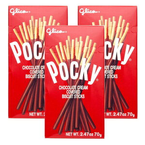 2.47 IX (3 pbN)A[3 pbN] OR |bL[ rXPbg XeBbNA`R[gA2.47 IX Gliko Pocky 2.47 Ounce (Pack of 3), [ Pack of 3 ] Glico Pocky Biscuit Stick, Chocolate, 2.47 Ounce