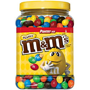 M&M'S LfB[YAs[ibc `R[gA62 IX W[A1 pbN M&M'S Candies, Peanut Chocolate, 62 Ounce Jar, Pack of 1