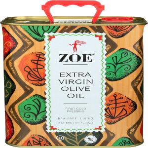 ZOE GNXgo[W I[uIC ʁA3 bgA101.4 IX ZOE Extra Virgin Olive Oil Tin, 3 Liter, 101.4 Ounce