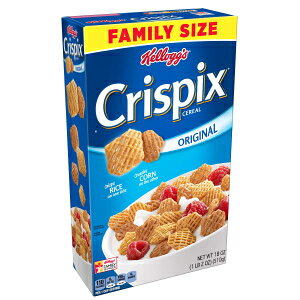 Kellogg's Crispix�A���H�p�V���A���A�I���W�i���A��O�a���b�A�o���N�T�C�Y�A216 �I���X�A(12 �p�b�N�A18 �I���X�̔�) Kellogg's Crispix, Breakfast Cereal, Original, Low Saturated Fat, Bulk Size, 216 Ounces, (Pack of 12