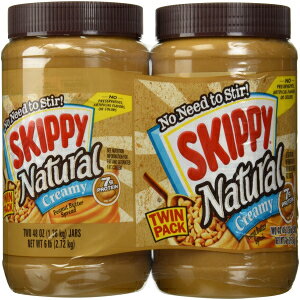 Skippy 2-48 �I���X �i�`������ �s�[�i�b�c �o�^�[ �X�v���b�h �N���[�~�[�A6 �|���h Skippy 2-48 Oz Natural Peanut Butter Spread Creamy, 6 Lb