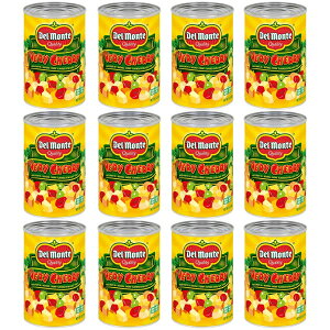 DEL MONTE x[`F[̃~bNXt[cAGNXgCgVbvAʋlt[cA12pbNA15IX DEL MONTE VERY CHERRY Flavored Mixed Fruit in Extra Light Syrup, Canned Fruit, 12 Pack, 15 oz 