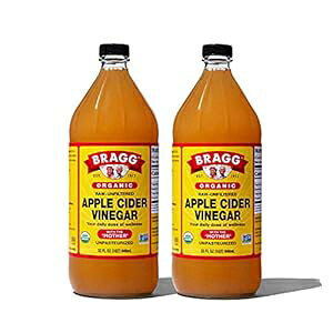 Bragg I[KjbNh߃AbvTC_[rlK[A32 tʃIX (2 pbN) Bragg Organic Raw Unfiltered Apple Cider Vinegar, 32 fl.oz (Pack of 2)