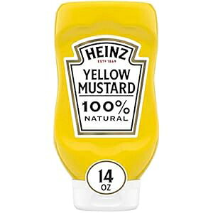 nCc 100% i` CG[ }X^[h (12 ct pbNA14 oz {g) Heinz 100% Natural Yellow Mustard (12 ct Pack, 14 oz Bottles)