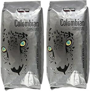 J[Nh VOl`[ RrA Xv SR[q[A3 |h (2 pbN) Kirkland Signature Colombian Supremo Whole Bean Coffee, 3 Pound (2 Pack)