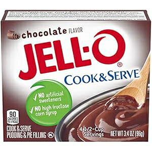 JELLO `R[gpCtBO~bNX (3.4IX̔A6pbN) JELL-O JELLO Chocolate Pie Filling Mix (3.4oz Boxes, Pack of 6)