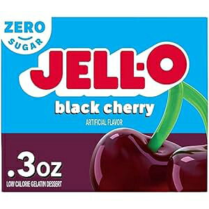 WF VK[t[ ubN`F[ [` 0.3IX {bNX Jell-O Jello Sugar Free Black Cherry Gelatin 0.3oz Box