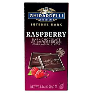 GHIRARDELLI CeX _[N `R[g o[AYx[A3.5 IX o[ (12 pbN) Ghiradelli GHIRARDELLI Intense Dark Chocolate Bar, Raspberry, 3.5 Oz Bar (Pack of 12)