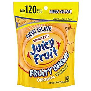 W[V[t[c t[eB[`E IWiVK[t[K 120(4pbN) Juicy Fruit Gum Juicy Fruit Fruity Chews Original Sugarfree Gum, 120 piece bag (4 Pack)