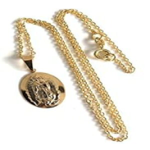 �O�A�_���[�y�̐��ꃁ�_�� �l�b�N���X 17.5 �C���` �`�F�[�� Sifrimania Our Lady of Guadalupe Medal Necklace 17.5 Inches Chain