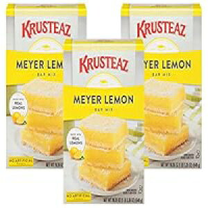 Krusteaz Meyer �������o�[�~�b�N�X�A�{���̃������ō���A�l�H�����͊܂܂�Ă��܂���A�R�[�V���[�A�ȒP��4�X�e�b�v�ō��A19.35�I���X���i3���p�b�N�j Krusteaz Meyer Lemon Bar Mix, Made with Real Le