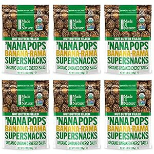 R̒ōꂽ I[KjbNtBM[|bvXAoiiƃibco^[Y t[c&ibcGiW[{[ r[KXibN 3.8IX(6pbN) Made in Nature Organic Figgy Pops, Banana with Nu