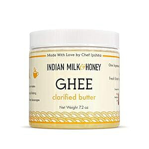 OXtFbhM[o^[ NVbNIWi Oet[Az[ 30Ar^~ 7.2IX Indian Milk & Honey Grass-Fed Clarified Ghee Butter Classic Original Gluten Free, Whole 30, Vitamins 7.2 oz