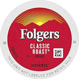 Folgers クラシック ロースト ミディアム ロースト コーヒー、キューリグ コーヒー メーカー用 24 K カップ Folgers Classic Roast Medium Roast Coffee, 24 K Cups for Keurig Coffee Makers