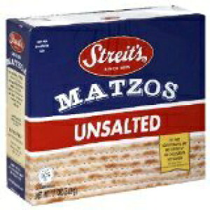 Streit's }bcHA11 IX (4 pbNv 44 IX) Streit's Unsalted Matzo, 11 Ounce (4-Pack Total of 44 Oz)
