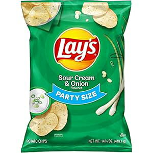 CY T[ N[ & IjI |eg`bvXAp[eB[ TCY! (14.75IX) Lay's Sour Cream & Onion Potato Chips, Party Size! (14.75 Ounce)