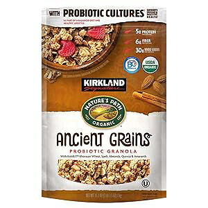 J[Nh VOl`[ Nature's Path I[KjbNÑ㍒voCIeBbN Om[A35.3 IXA1  Kirkland Signature Nature's Path Organic Ancient Grain Probiotic Granola, 35.3 Oz, 1count