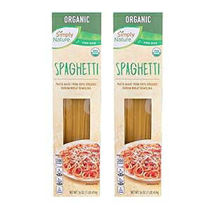Simply Nature USDA I[KjbN fZi `qg݊ (I[KjbN XpQbeBA2 pbN) Simply Nature USDA Organic Durum Wheat Semolina NON-Gmo (Organic Spaghetti, 2 Pack)