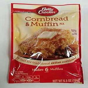 Betty Crocker xeB NbJ[ {̃R[ubh & }tB~bNXA6.5 IX (9 pbN) Betty Crocker Betty Crocker Authentic Cornbread & Muffin Mix, 6.5 oz (Pack of 9)