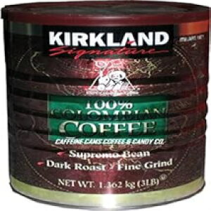 カークランド シグネチャー 100% コロンビア コーヒー、3 ポンド Kirkland Signature 100% Colombian Coffee, 3 Pound