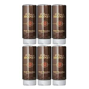 Monin - _[N`R[g\[XAxxbĝ悤ȔZȖ킢AfU[gAR[q[AXibNɍœKAOet[ (12 IXA6 pbN) Monin - Dark Chocolate Sauce, Velvety and Rich, Great fo