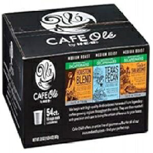 HEB JtF I[ 54 JEg fJtF oGeBpbN (eLTX s[JAq[Xg uhAeCXg Iu TAgjI) CAFE Ole HEB Cafe Ole 54 count Decaf Variety Pack (Texas Pecan, Houston 