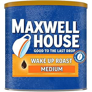 Maxwell House EFCNAbv [Xg ~fBA [Xg OEh R[q[ (30.65 IX LjX^[) Maxwell House Wake Up Roast Medium Roast Ground Coffee (30.65 oz Canister)