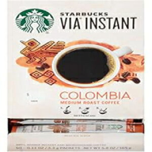 X^[obNX BA CX^g RrA ~fBA [Xg R[q[ - 100% ArJ CX^g & }CNOEh R[q[ - 50 CT pPbg Starbucks Via Instant Colombia Medium Roast 
