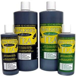 JtFCt̒Zk - 8 KɂȂ܂! Walker's Tea Liquid Tea Concentrate with Caffeine - Makes 8 Gallons!