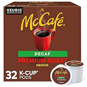 McCafe Keurig VOT[u K Jbv |bhAv~A [Xg fJtFA32  McCafe Keurig Single Serve K-Cup Pods, Premium Roast Decaf, 32 Count