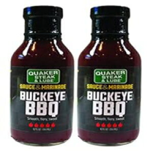 NG[J[Xe[LuobNACo[xL[EBO\[X - NG[J[Xe[Lƃu̗LȃEBO\[X12IX{g2{ Quaker Steak & Lube Buckeye Barbecue Wing Sauce - 2 12 Ounce Bottl