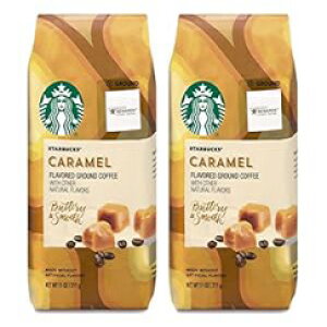 X^[obNX L ҂R[q[A11IX (2pbN) Starbucks Caramel Flavored Ground Coffee, 11-Ounce (2-Pack)