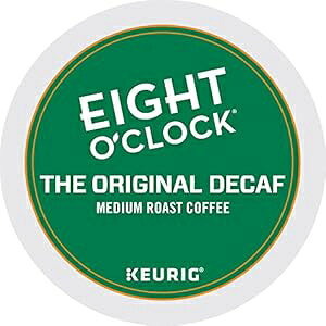Eight O'Clock Coffee IWi fJtFAVOT[u L[O K Jbv |bhA~fBA [Xg R[q[A48  Eight O'Clock Coffee The Original Decaf, Single-Serve Keurig K-Cup Pods, Medium Roast Coffe