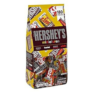 HERSHEY'S ~j`A `R[g LfBlߍ킹AʕA56 IX obO (180 ) PayDay HERSHEY'S Miniatures Assorted Chocolate Candy, Individually Wrapped, 56 oz Bag (180 Pieces)