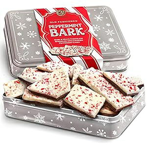 `Iȑw_[NzCg`R[gyp[~go[NANX}XMtgʓA1|h A Gift Inside Traditional Layered Dark and White Chocolate Peppermint Bark in Christmas Gift Tin, 1 Pound