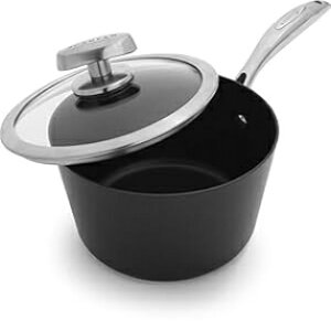 Scanpan PRO IQ �m���X�e�B�b�N�J�o�[�\�[�X�p���A1.6 �N�H�[�g�A�u���b�N Scanpan PRO IQ Nonstick Covered Saucepan, 1.6 quart, Black