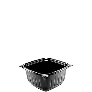 Dart B16SB 16 oz Black PP Square Bowl (Case of 504)